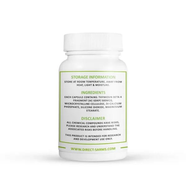 Buy Thymosin Beta 4 Fragment Capsules Ac-SDKP - Back